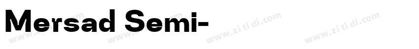Mersad Semi字体转换